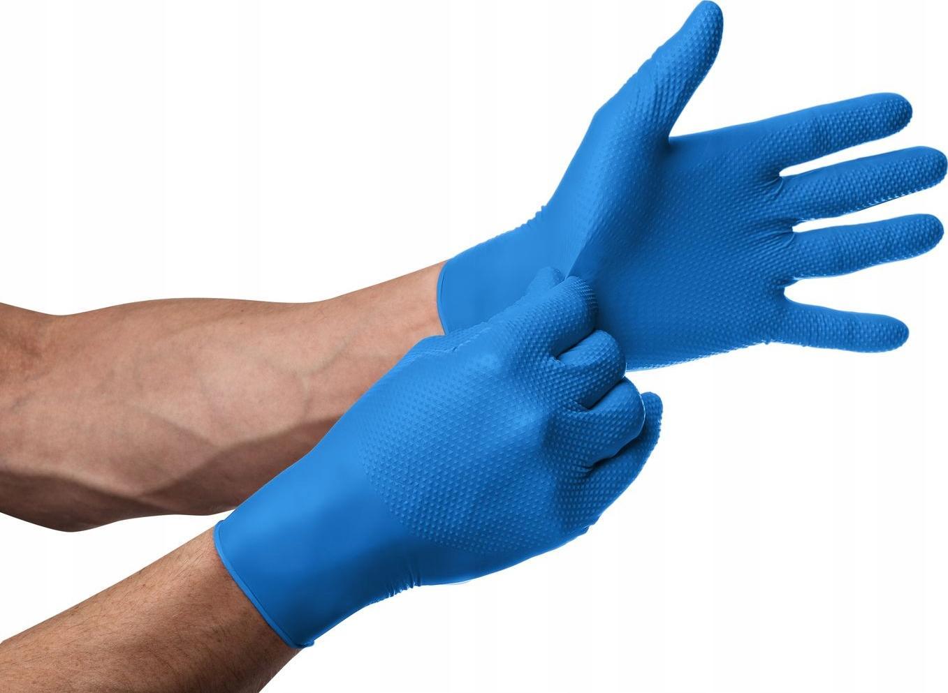 Mercator Medical Rękawice nitrylowe Mercator gogrip blue XL 50szt