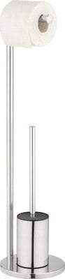Wenko Stojak na szczotkę WC z uchwytem na papier 2w1 FERLA