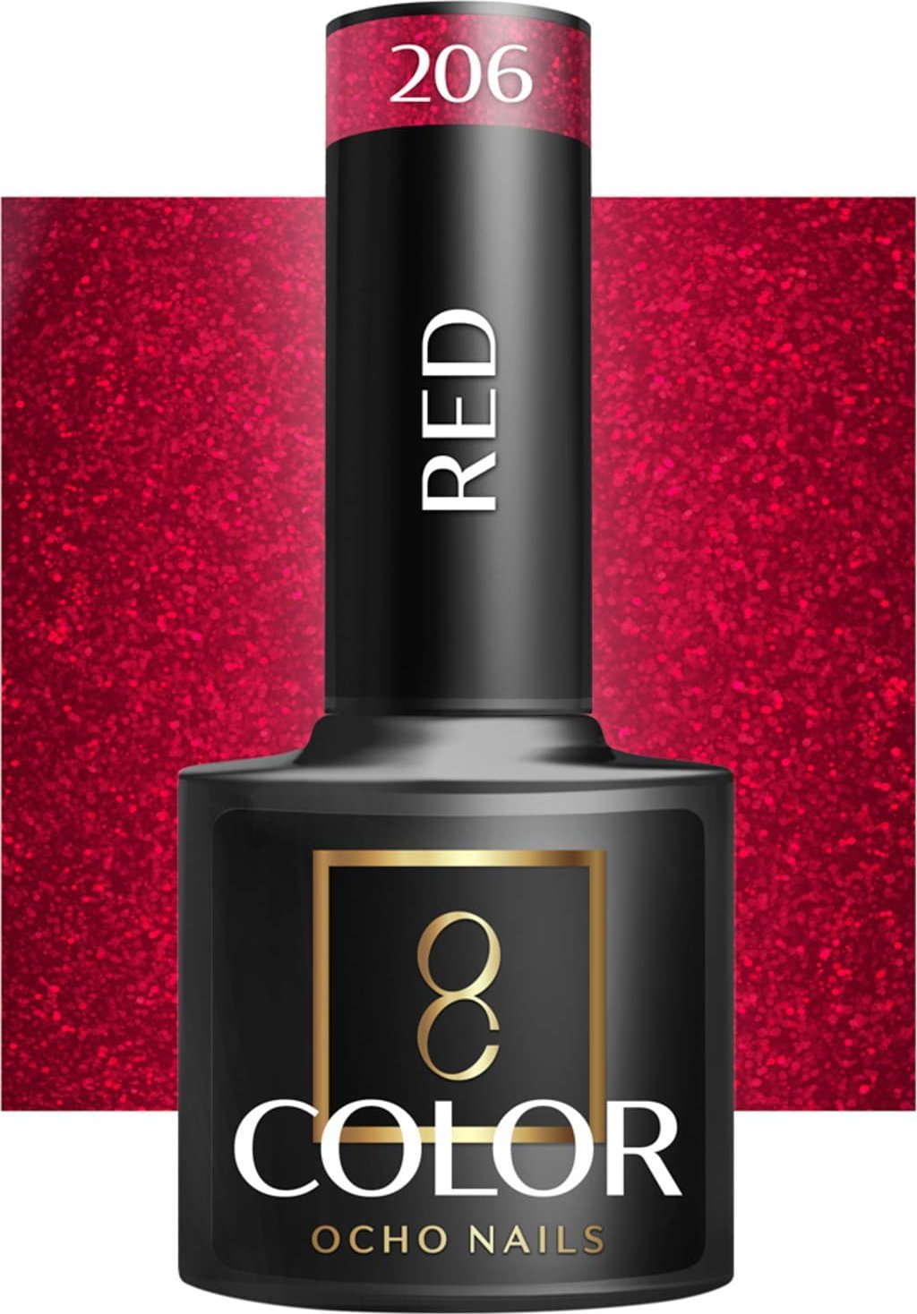 Activeshop OCHO NAILS Lakier hybrydowy red 206 -5 g