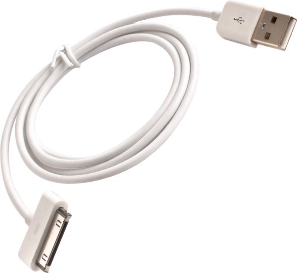 Kabel USB Forever USB-A - Apple 30-Pin 1 m Biały (T_0000724)