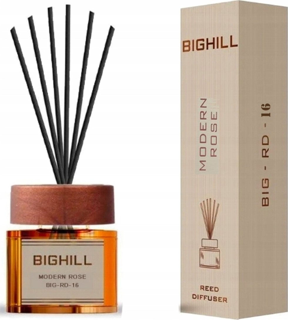Bighill Ekskluzywny dyfuzor zapachowy z patyczkami - Modern Rose 120ml