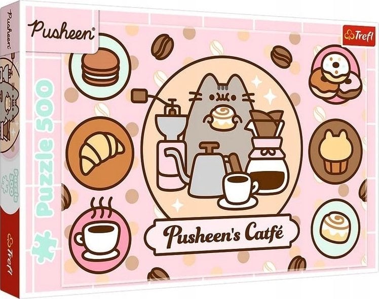 Trefl Puzzle Pusheen w kawiarni 500 elementów