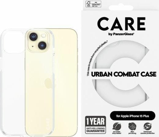 PanzerGlass CARE by PanzerGlass Urban Combat Case iPhone 15 Plus 6,7" przezroczysty/transparent 1423
