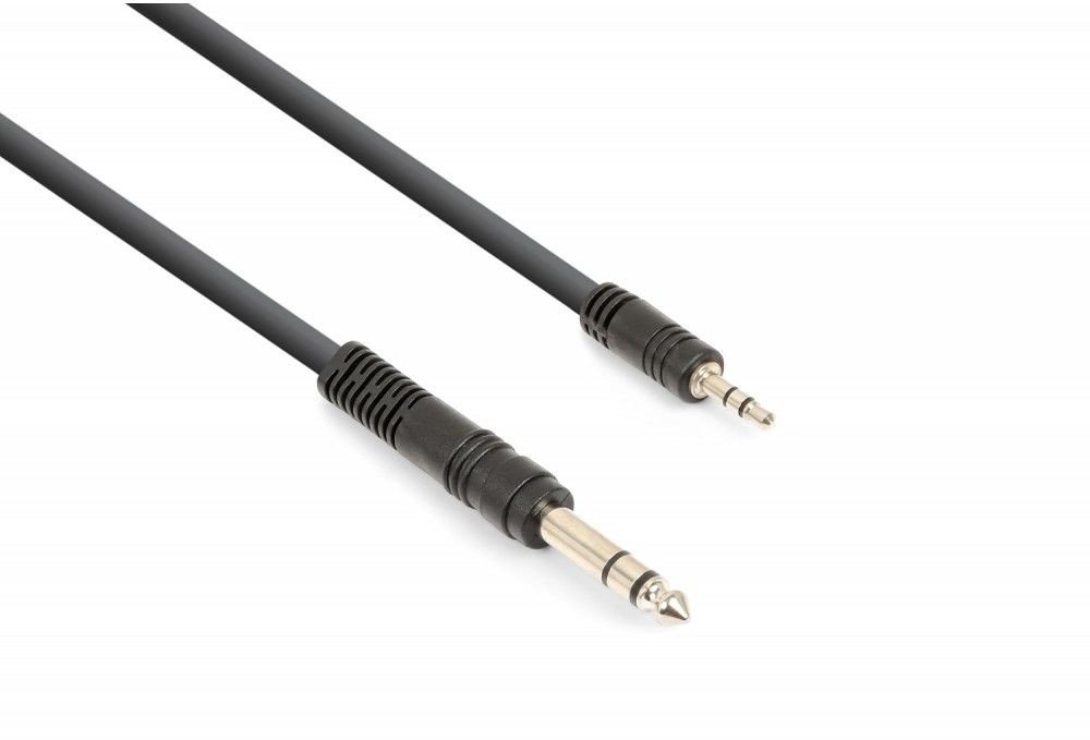 Kabel Sygnałowy Jack 3.5mm Stereo - Jack 6.3mm Stereo 1.5 m one size