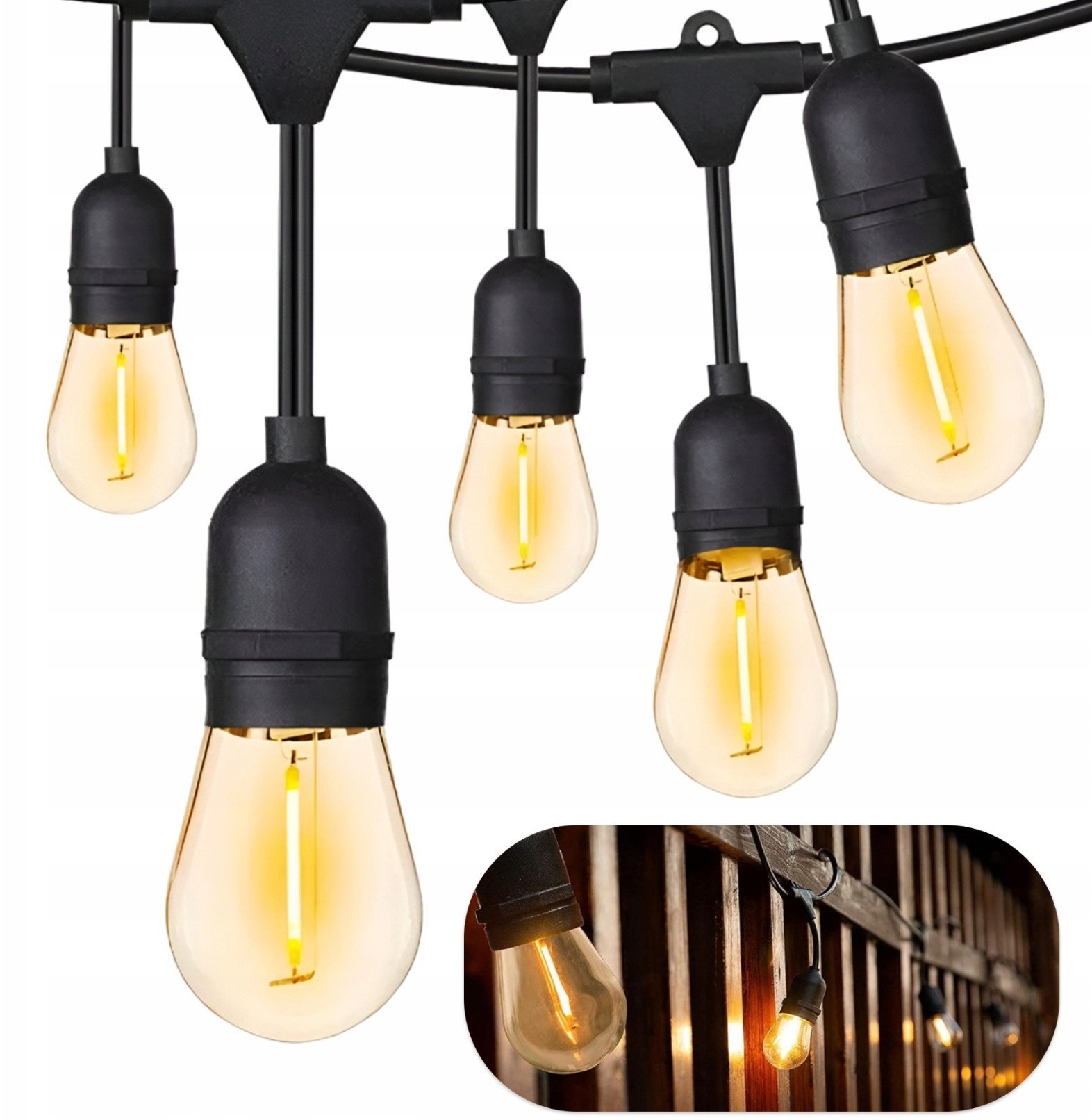 Girlanda Åwietlna 15 m 15xE27 220 V