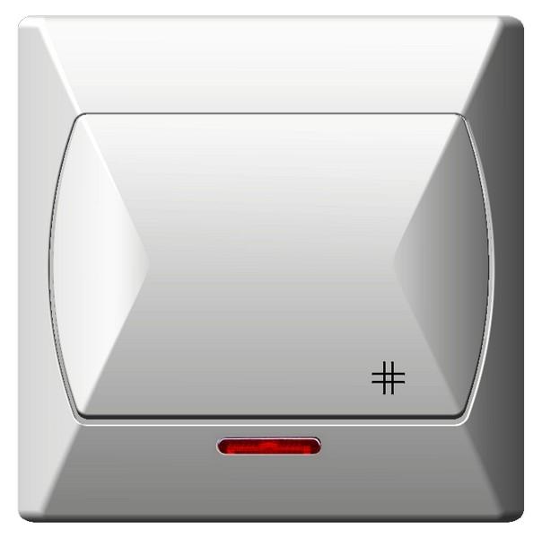 Ospel Łącznik krzyżowy z podświetleniem pomarańczowym AKCENT ŁP-4AS/00