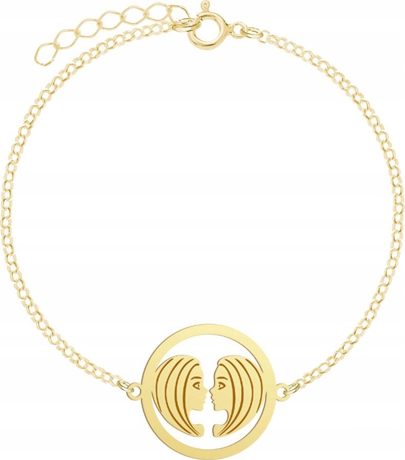 Radziszewska Jewellery Pozłacana Bransoletka Znak Zodiaku BLIŹNIĘTA GRA