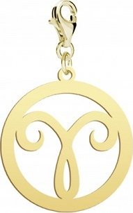 Radziszewska Jewellery Pozłacany Charms Znak zodiaku BARAN DEDYKACJA