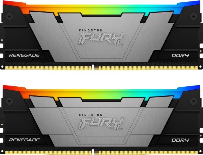 Pamięć Kingston Fury Renegade RGB, DDR4, 32 GB, 3200MHz, CL16 (KF432C16RB12AK2/32)