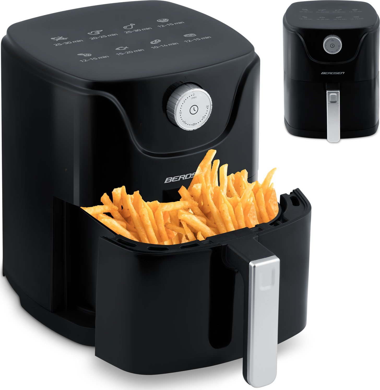 Frytkownica beztłuszczowa Berdsen Air fryer BD-654 czarna