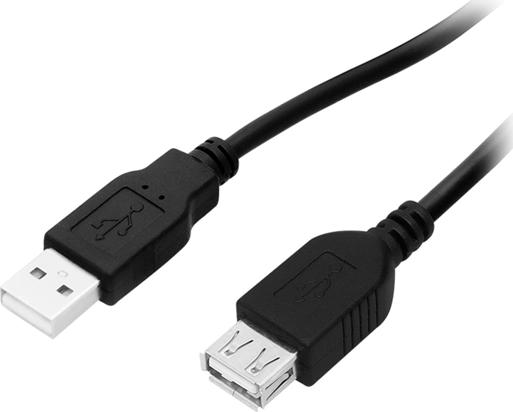Kabel USB Blow USB-A - USB-A 1 m Czarny