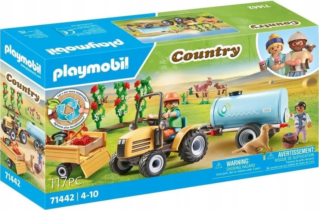 Playmobil Playmobil Country 71442 Traktor z przyczepą i zbiornikiem na wodę