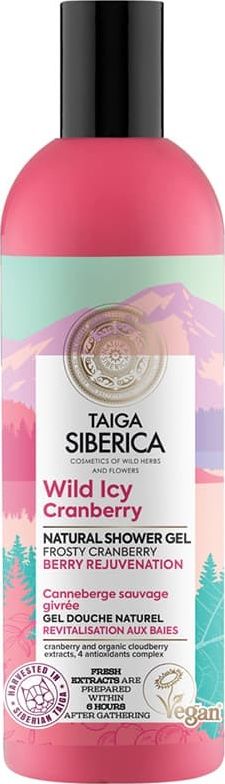 Natura Siberica Natura Siberica Taiga Siberica naturalny żel pod prysznic z dziką żurawiną 270ml
