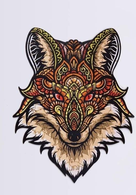 PuzzleOK Puzzle drewniane eko 70 Zaczarowany lis A4