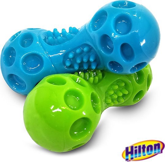 Hilton Squeak Dumbbell Zabawka dla psa Piszcząca hantla 11,6 cm