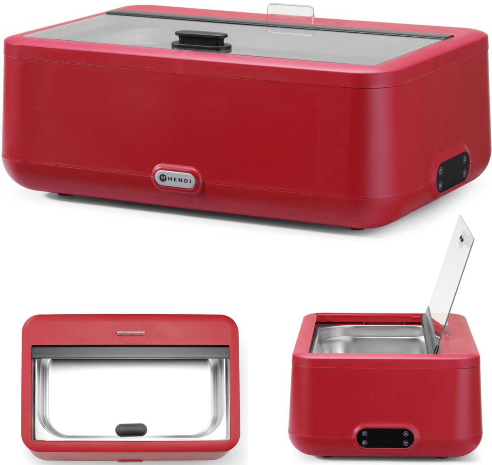Hendi Podgrzewacz elektryczny do potraw UNIQ 35-85 C 700 W - czerwony