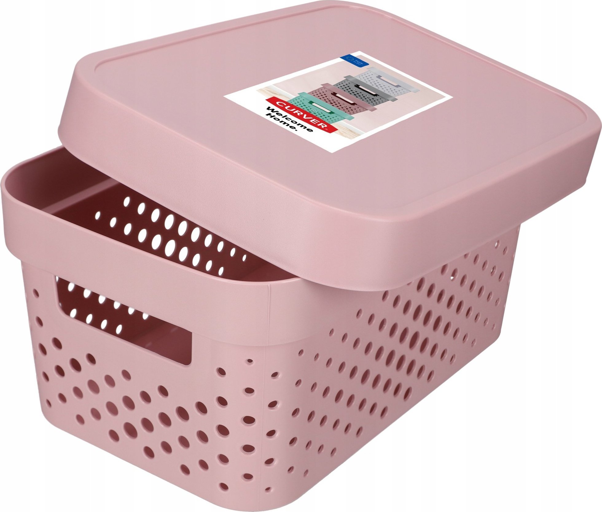 Kadax Curver Pojemnik Pudełko Z Pokrywką 4,5 L Różowy