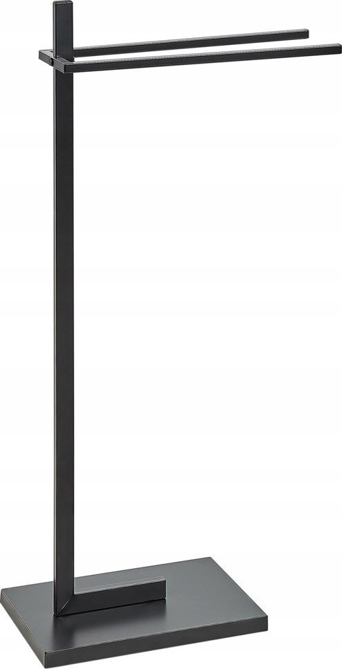 Beliani Stojak na ręczniki 45 x 86 cm czarny SELVA