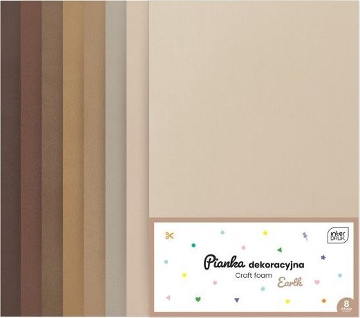 Pianka dekoracyjna INTERDRUK A4 8ark. - Earth
