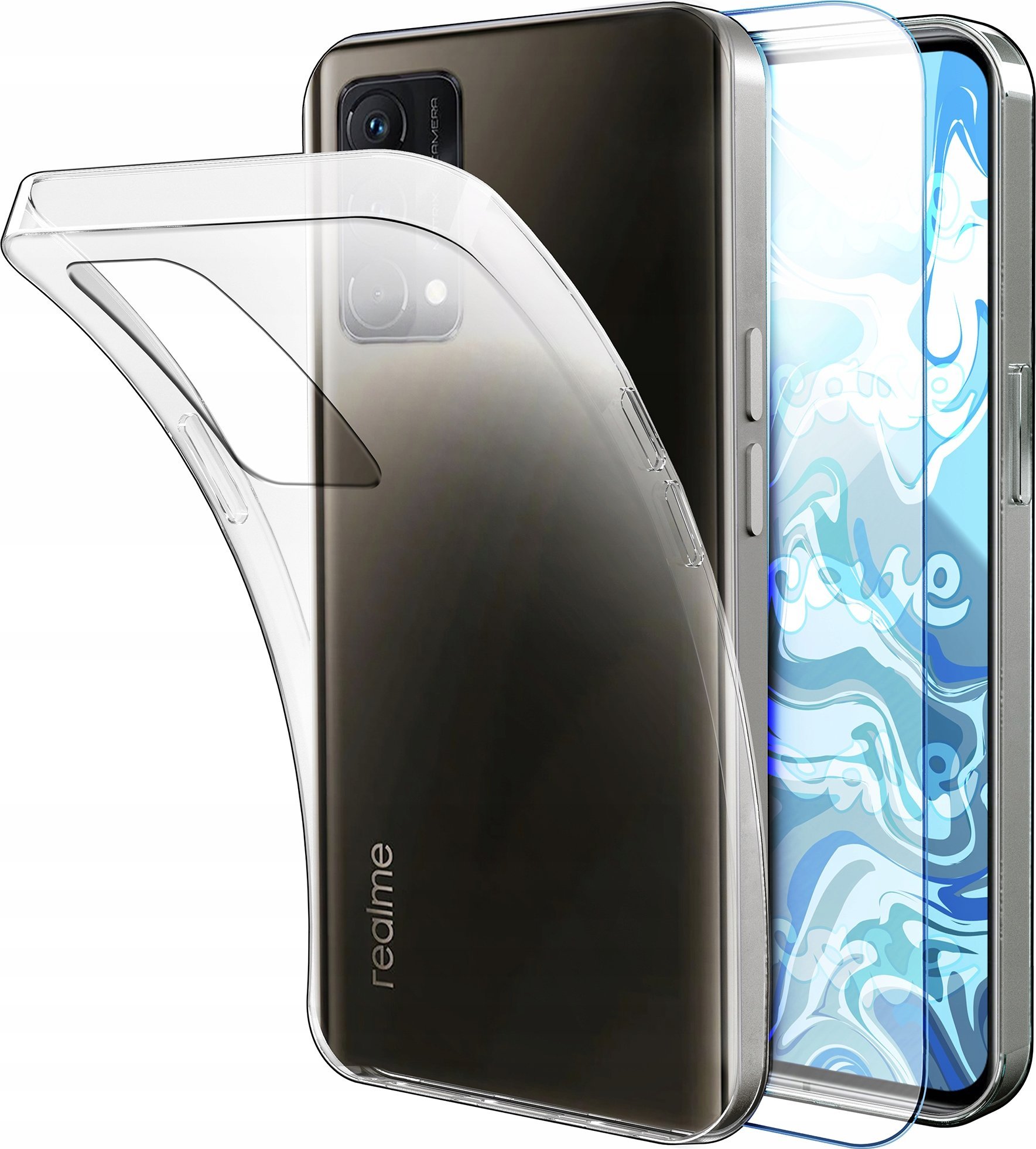 Etui Do Realme GT Master 5G (Przezroczyste, Silikonowe, Ochronne) Szkło