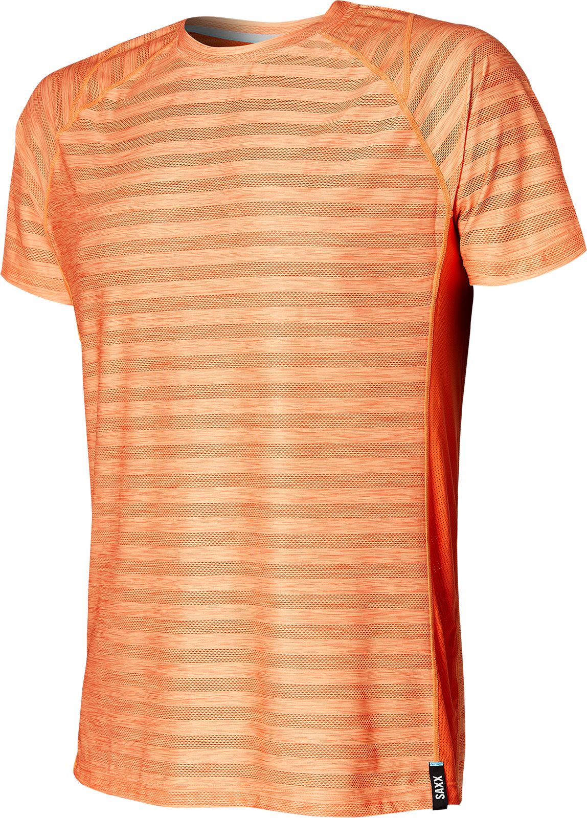 SAXX HOT SHOT SS TECH TEE ORANGE BLAZE HEATHER S