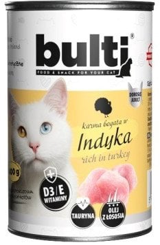 BULTI mielonka bogata w indyka dla kota 400g