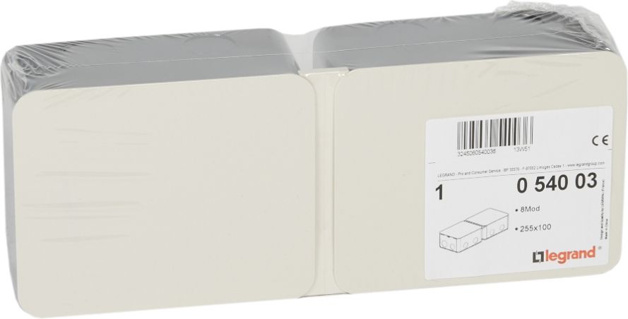 Legrand Rama metalowa do montażu minipuszek 8 modułów POPUP