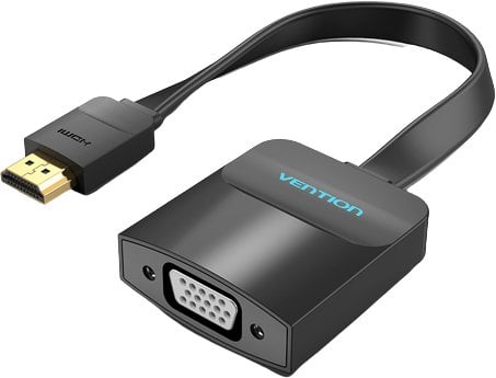 Vention 74345 adapter kablowy 0,15 m VGA (D-Sub) HDMI Typu A (Standard) Czarny