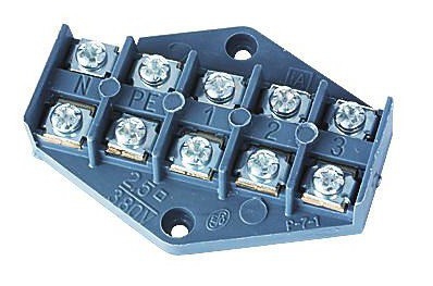 Simet Płytka odgałęźna ZPT x 2,5mm2 5 torów czarna