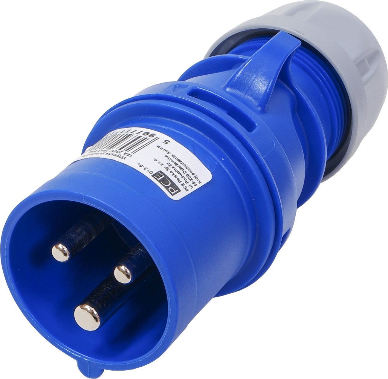PCE Wtyczka przenośn 16A 3P 230V nieb SHARK 013-6v PCE
