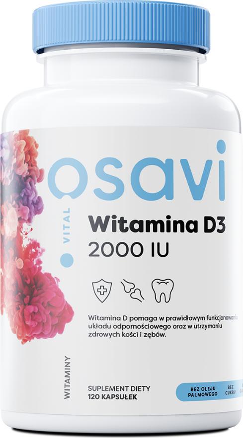 Osavi Osavi Witamina D3 2000IU 120 kapsułek - WYSYŁAMY W 24H!