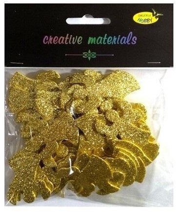 Dalprint Anioły złote z brokatowej pianki ok 50szt