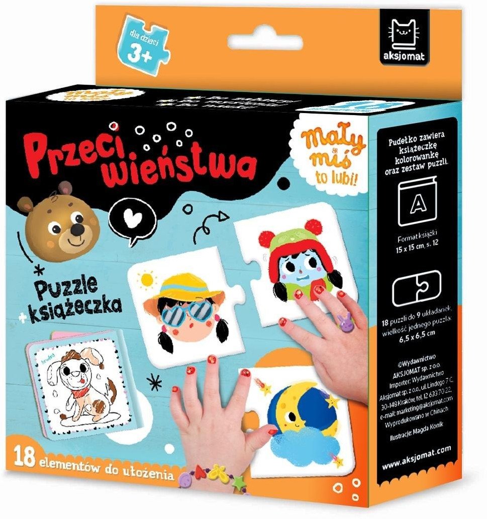 Mały miś to lubi! Przeciwieństwa. Puzzle...