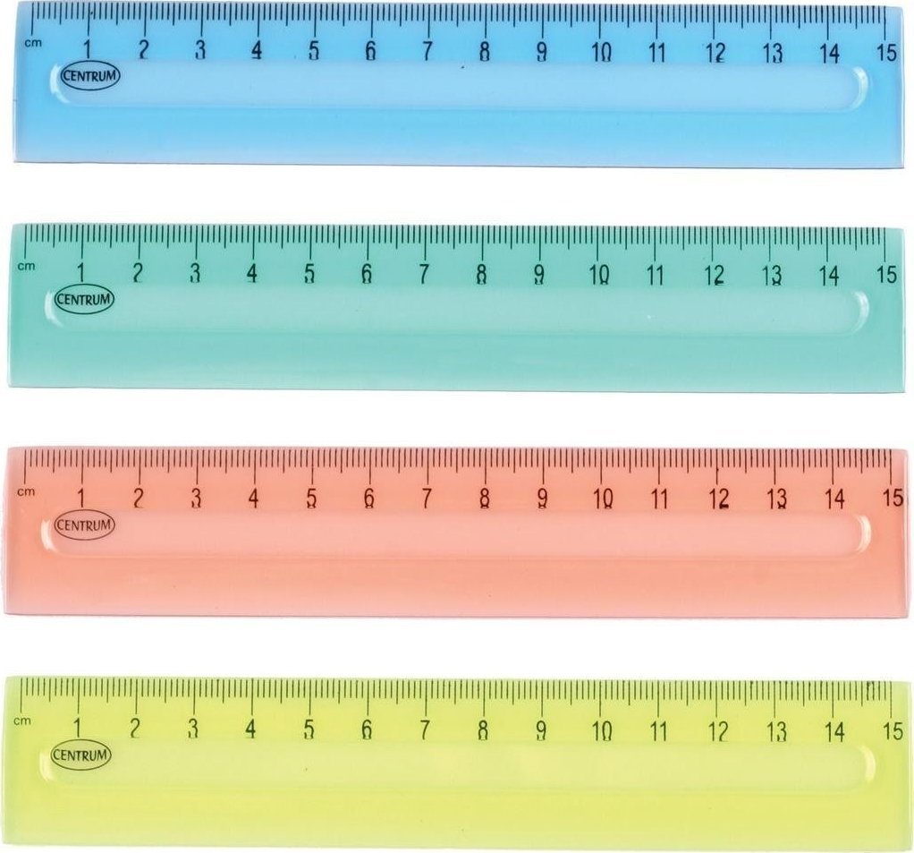 Centrum LINIJKA CENTRUM 15CM PLASTIKOWA 80725