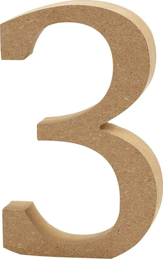 Creativ Company Cyfra 3 z MDF H: 13 cm