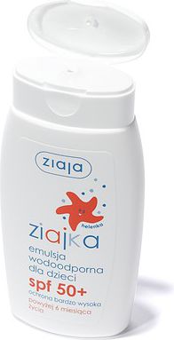 Ziaja Ziajka słoneczna emulsja wodoodporna dla dzieci SPF 50+ 125 ml