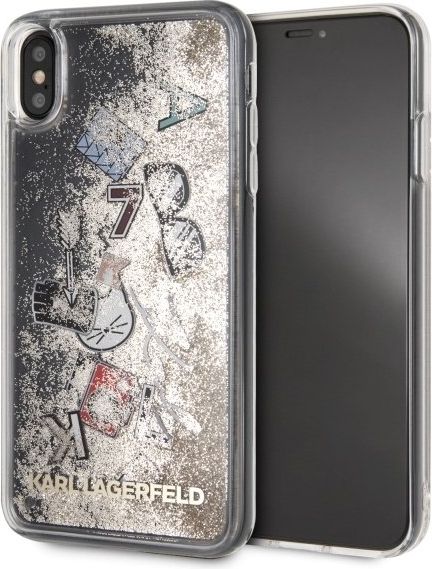 Karl Lagerfeld Etui KLHCI65KSICGO iPhone XS Max złote