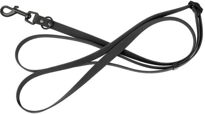 Smycz dla psa 3w1 z wytrzyma�ej gumy, czarny, 16mm/1,00-1,80 m