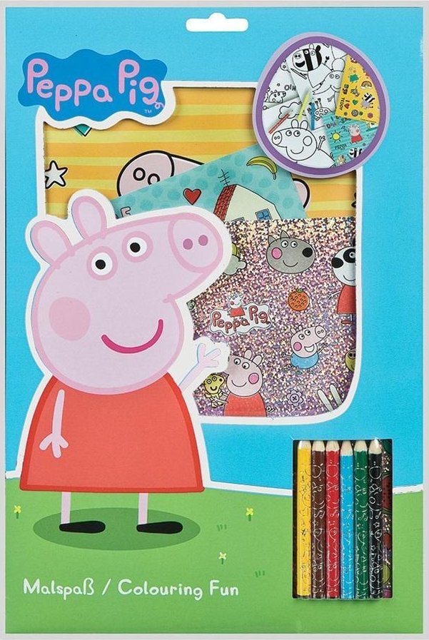 Zestaw do kolorowania Świnka Peppa 33el