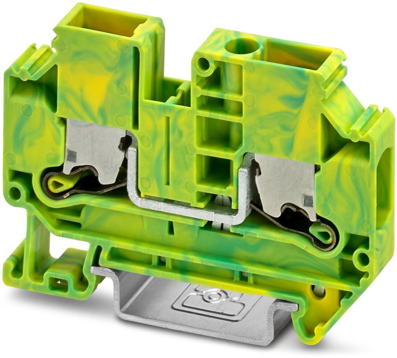 Złączka szynowa PE 2-przewodowa 6mm2, listwa zaciskowa żółto-zielonego XTV 6-PE
