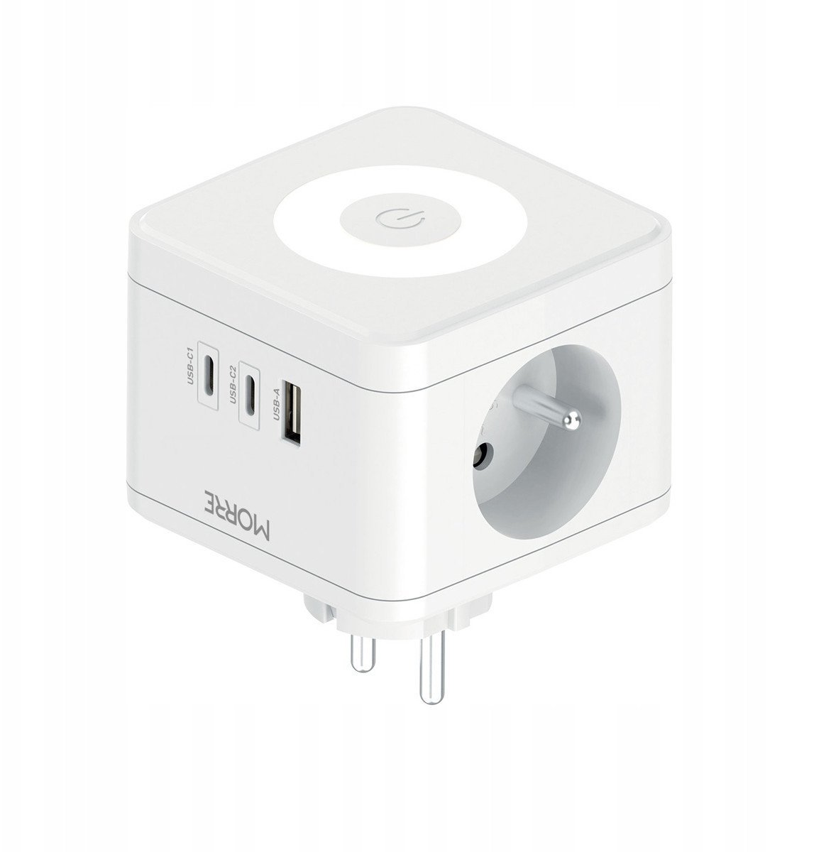 MORRE ROZGAŁĘZIACZ KOSTKOWY 2G,USB,2xUSB-C +LAMPKA