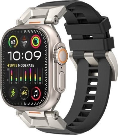 4kom.pl WiWU - Pasek do smartwatcha Wi-WB012 Urban Watch Band 42/44/45/49mm - czarny