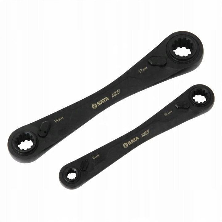 SATA ZESTAW 2 KLUCZY X6 Z GRZECHOTKĄ DWUSTRONNĄ 8 w 1