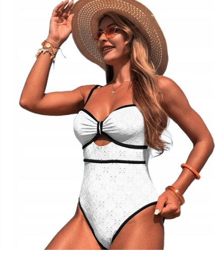 Modny jednoczęściowy strój kąpielowy wyszczuplający sexy kobiecy L