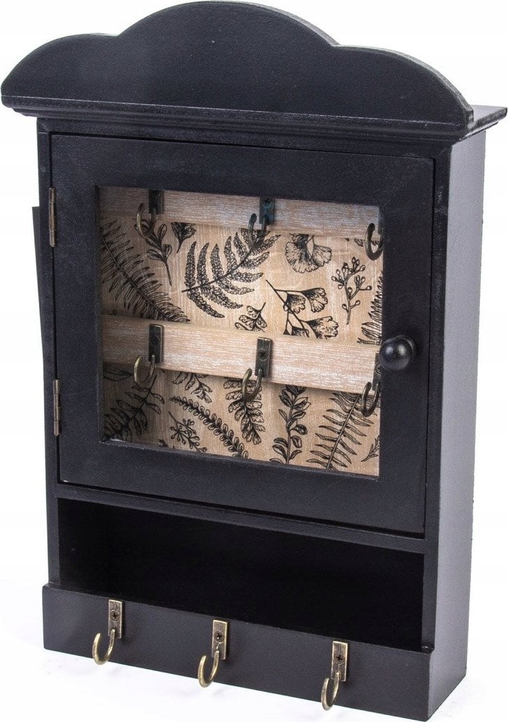 Atmosphera Szafka na klucze drewniana, schowek, styl vintage, kolor brązowy