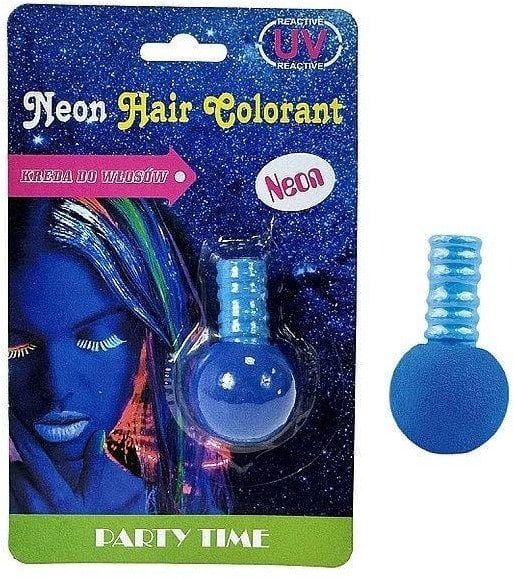 Kreda do malowania włosów UV niebieska