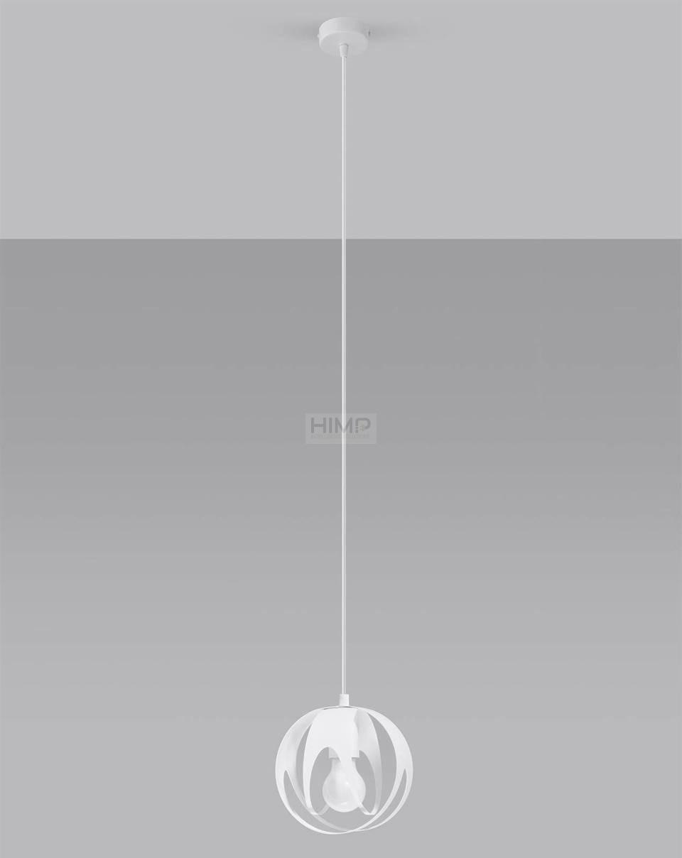 Lampa wisząca Sollux Lighting Lampa wisząca TULOS 1 biała himp