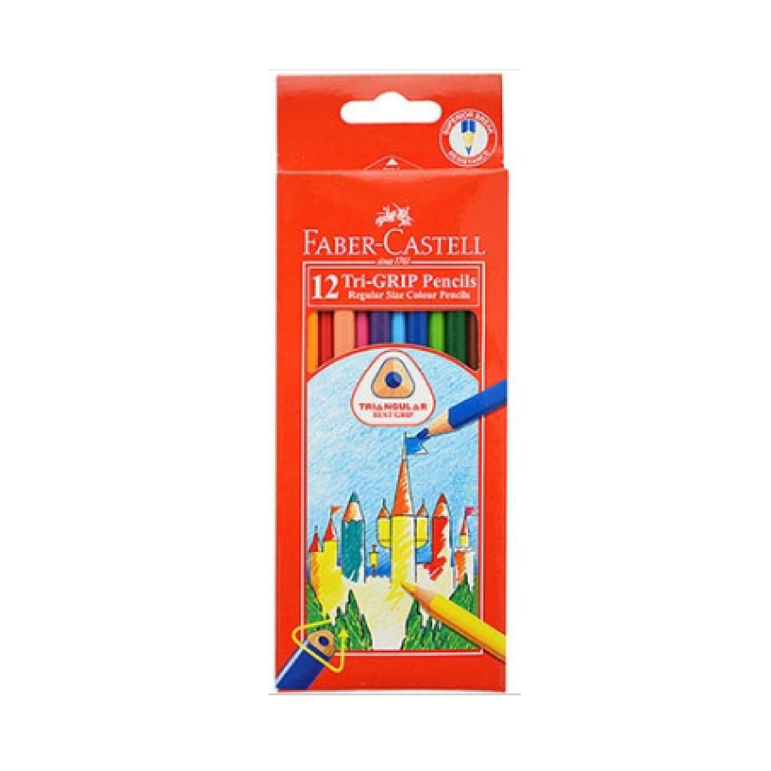 Faber-Castell Kredki Trzy kolory, opakowanie z 12 różnymi kolorami