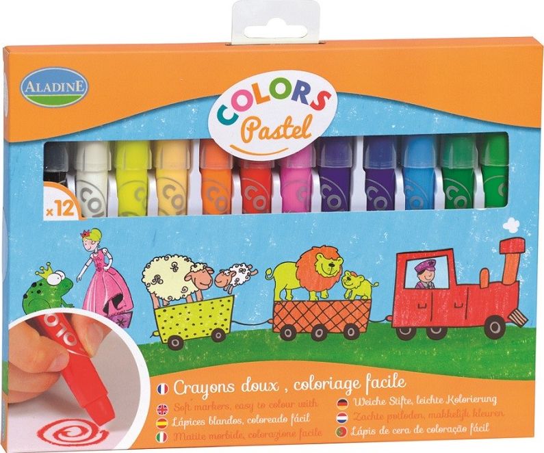 Aladine Kredki pastelowe 12szt (Ala42023)