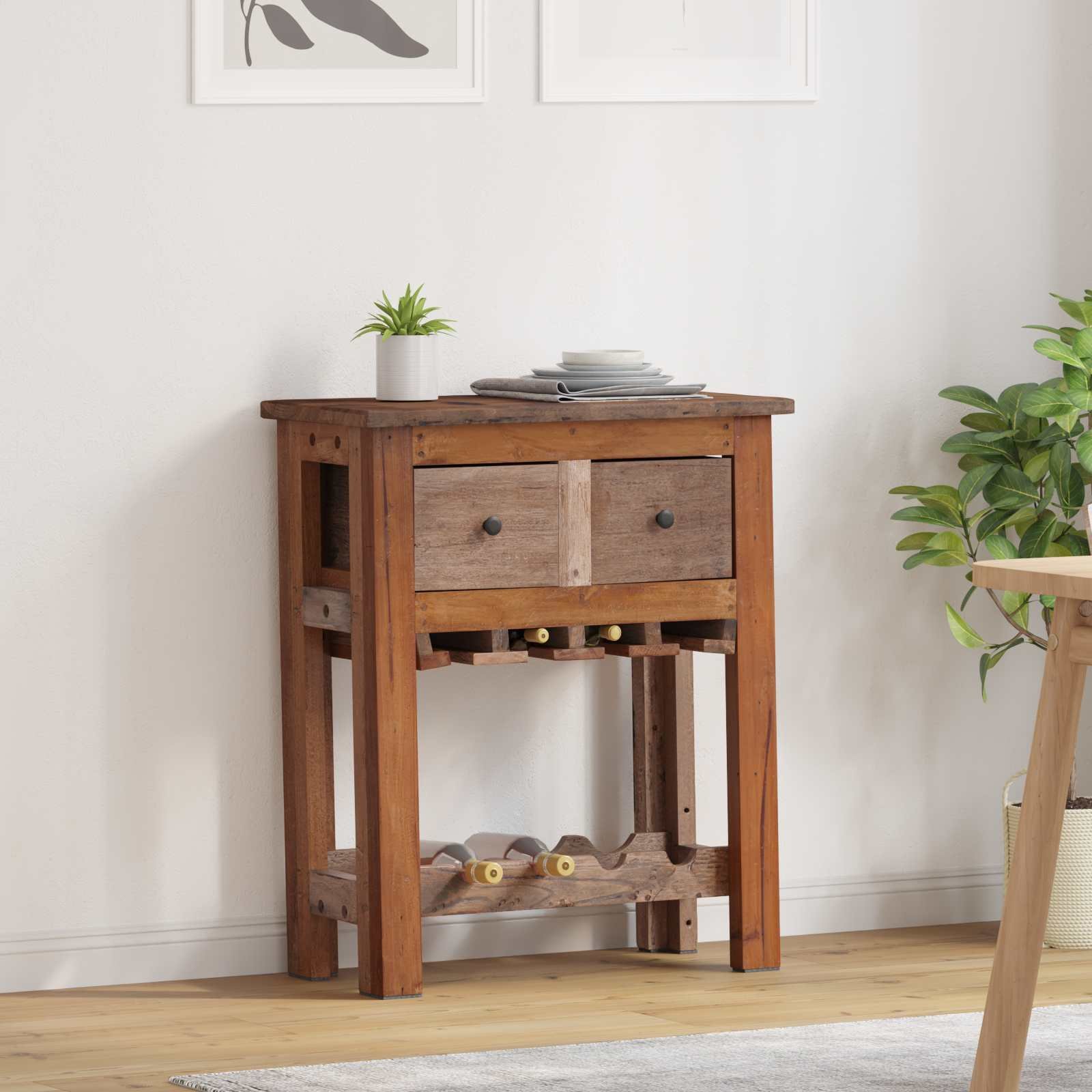 vidaXL Szafkowy Brązowy 60 x 30 x 70 cm